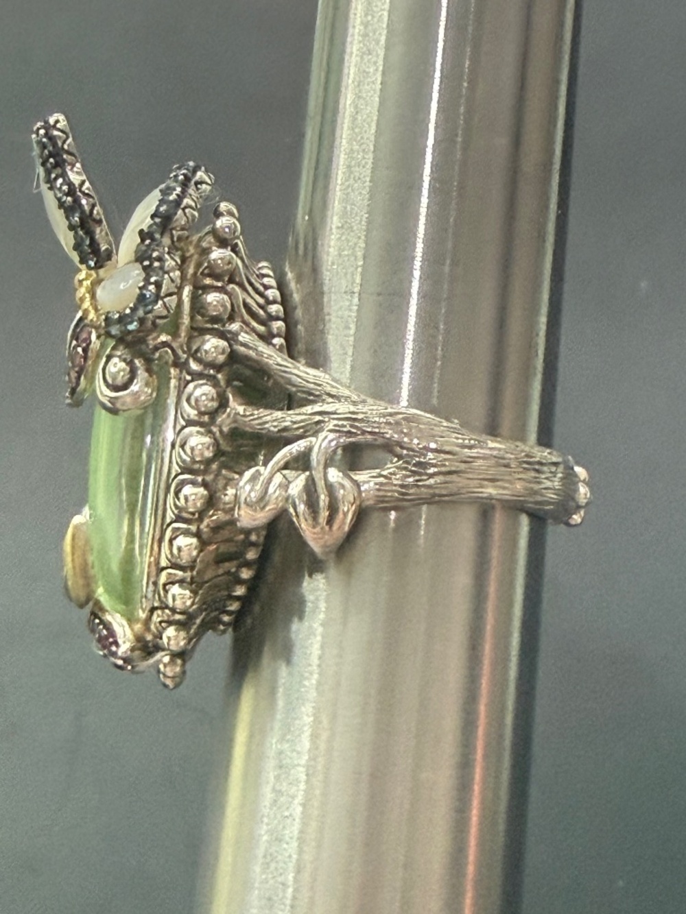 Barbara Bixby Sterling & 18K Garden Multi Gemstone Ring - Picture 3 of 7